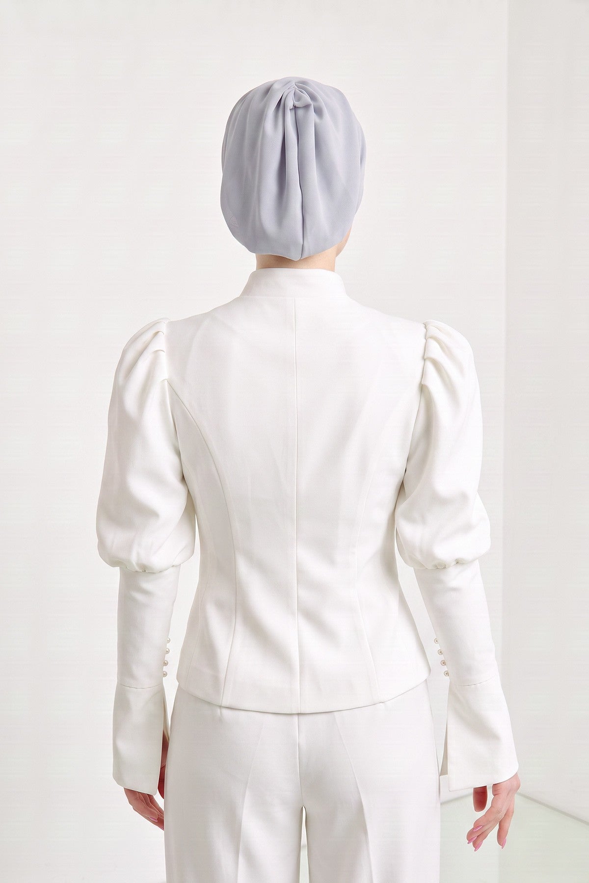 Women’s Chiffon Bonnet with Elegant Ruched Back Detail,B-102S
