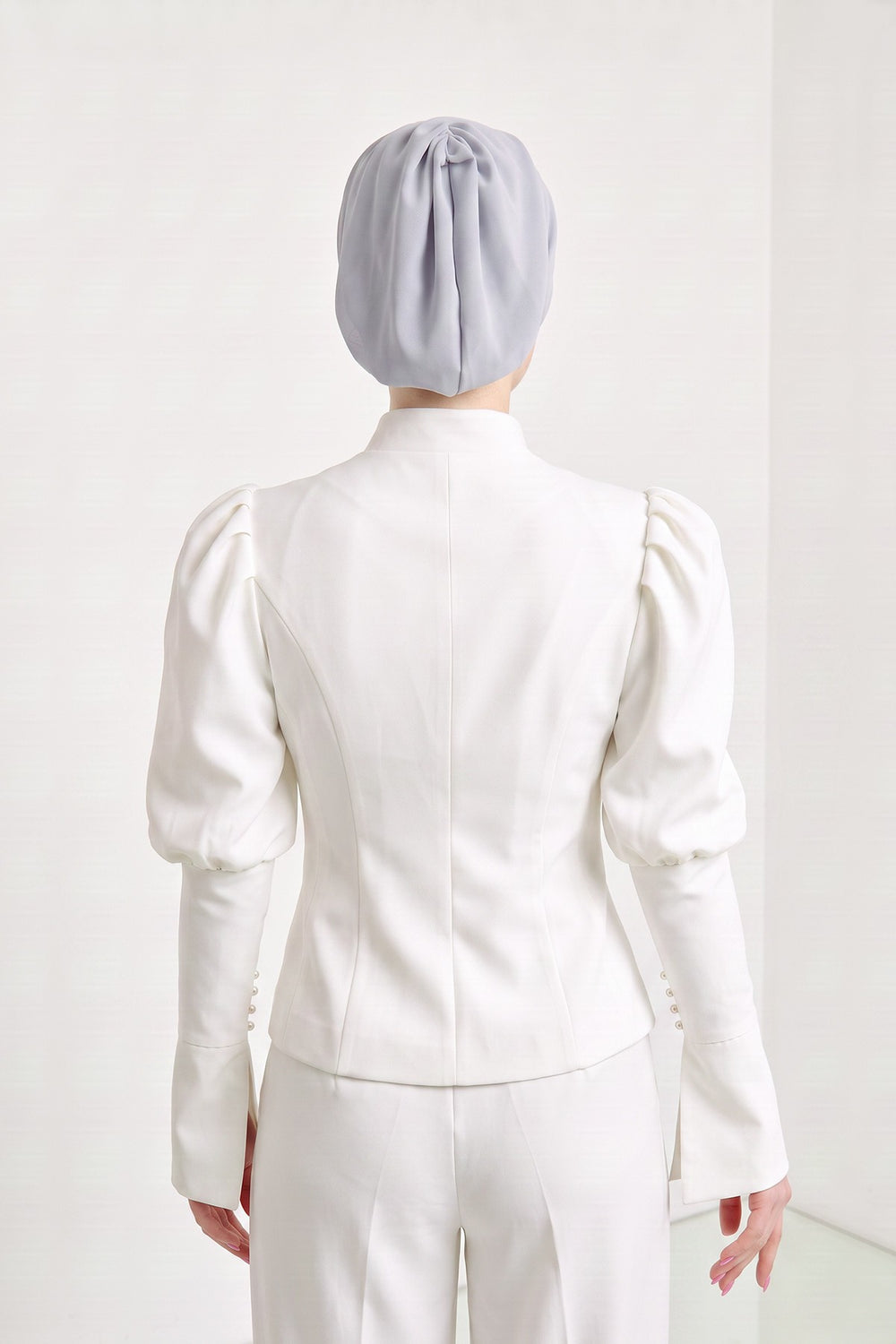 Women’s Chiffon Bonnet with Elegant Ruched Back Detail,B-102S