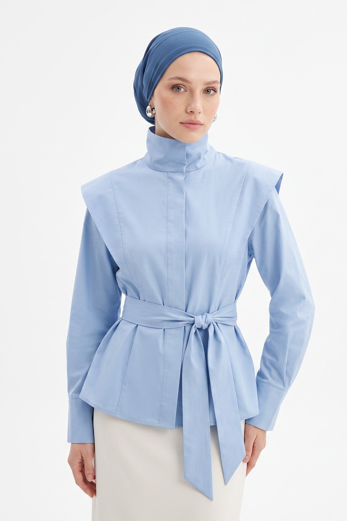 Women’s Chiffon Bonnet with Elegant Ruched Back Detail,B-102S