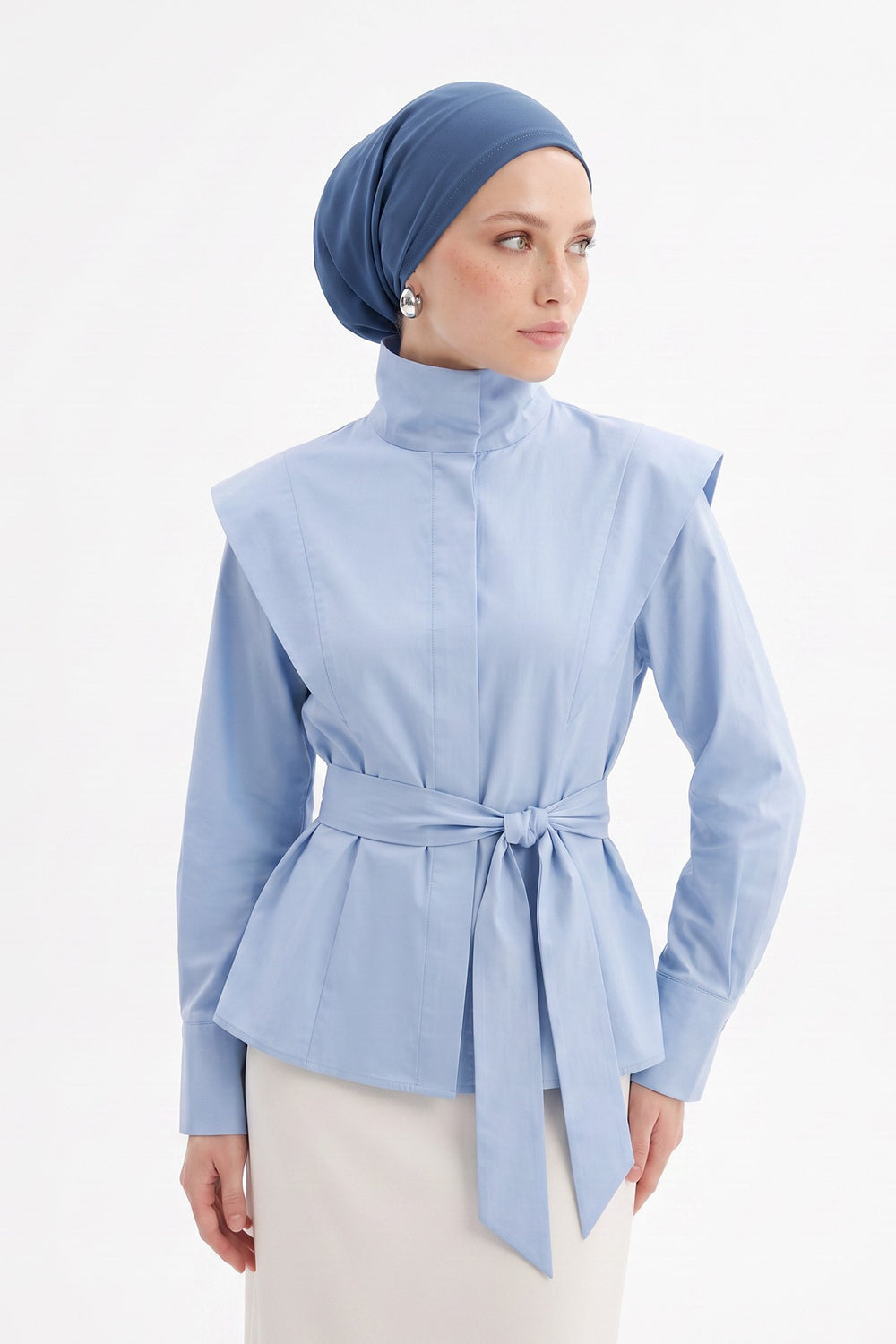 Women’s Chiffon Bonnet with Elegant Ruched Back Detail,B-102S