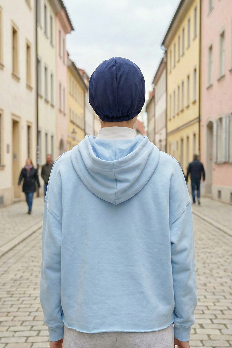 Women’s Turban Hat with Sun Visor, All Seasons Visor Turban Hat Headscarf for Women, Comfortable One Size Modest Head Cover,B-73O