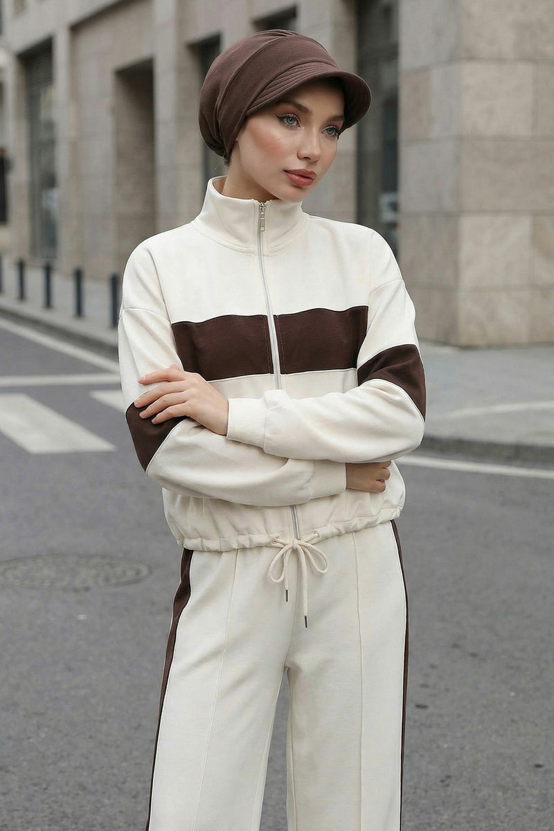 Women’s Turban Hat with Sun Visor, All Seasons Visor Turban Hat Headscarf for Women, Comfortable One Size Modest Head Cover,B-73O