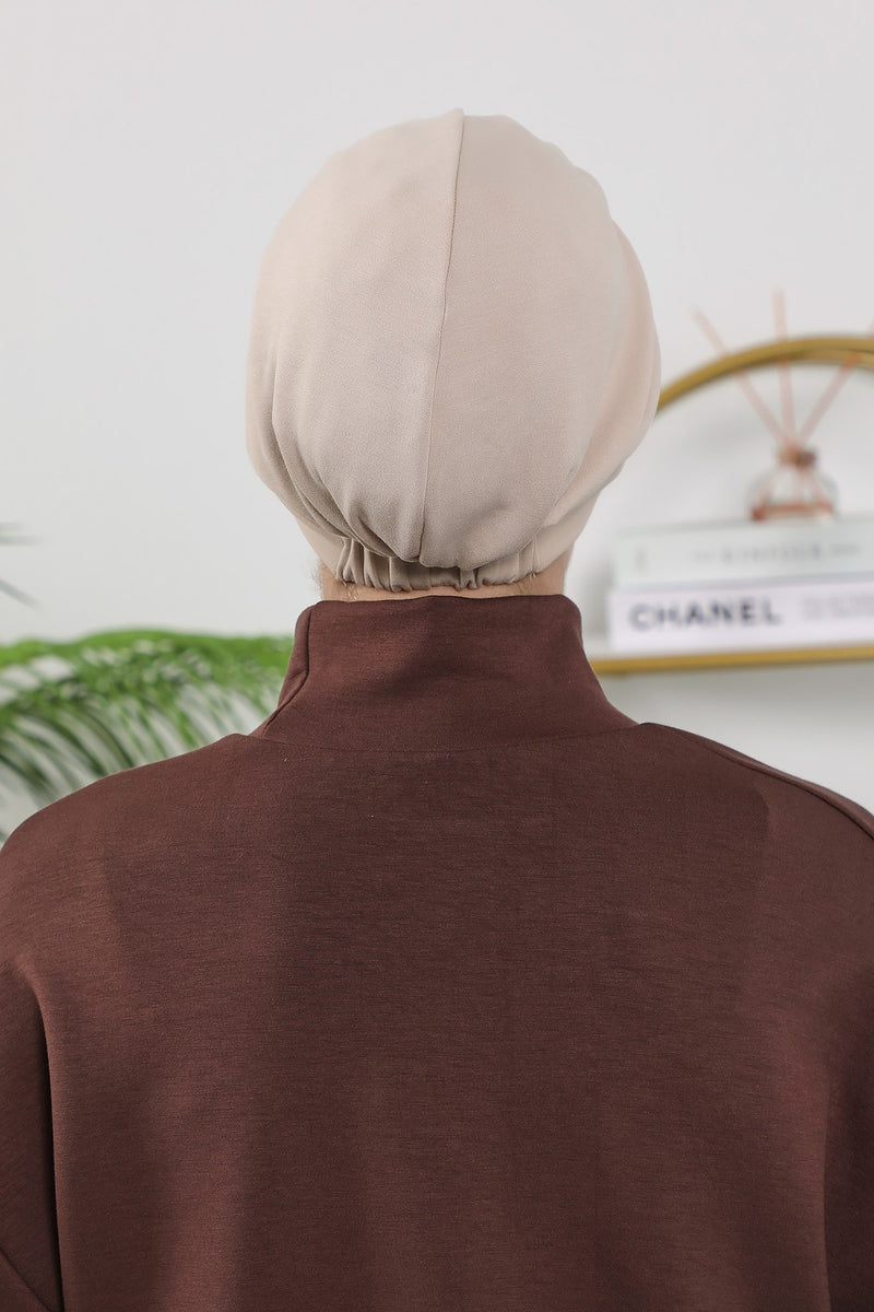 Women’s Turban Hat with Sun Visor, All Seasons Visor Turban Hat Headscarf for Women, Comfortable One Size Modest Head Cover,B-73O