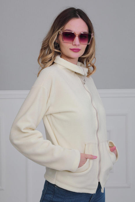 Damen Sweatshirt Casual Fleece Pullover Langarm Hoodies mit Fronttaschen Hoodie Pullover Outwear Mantel für Damen Reißverschlusstasche,SW-4