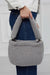 Zippered Teddy Fabric Shoulder Bag Handbag Handmade Daily Bag for Women,CE-14 Grey - Black