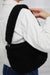 Zippered Teddy Fabric Shoulder Bag Handbag Handmade Daily Bag for Women,CE-14 Black - Black