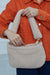 Zippered Teddy Fabric Shoulder Bag Handbag Handmade Daily Bag for Women,CE-14 Beige - Sand Brown