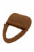 Zippered Teddy Fabric Shoulder Bag Handbag Handmade Daily Bag for Women,CE-14 Light Brown - Brown